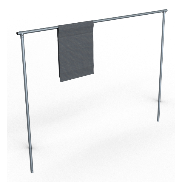 Carpet beater frame | Cross tube 3500 mm | steel tube  48 mm